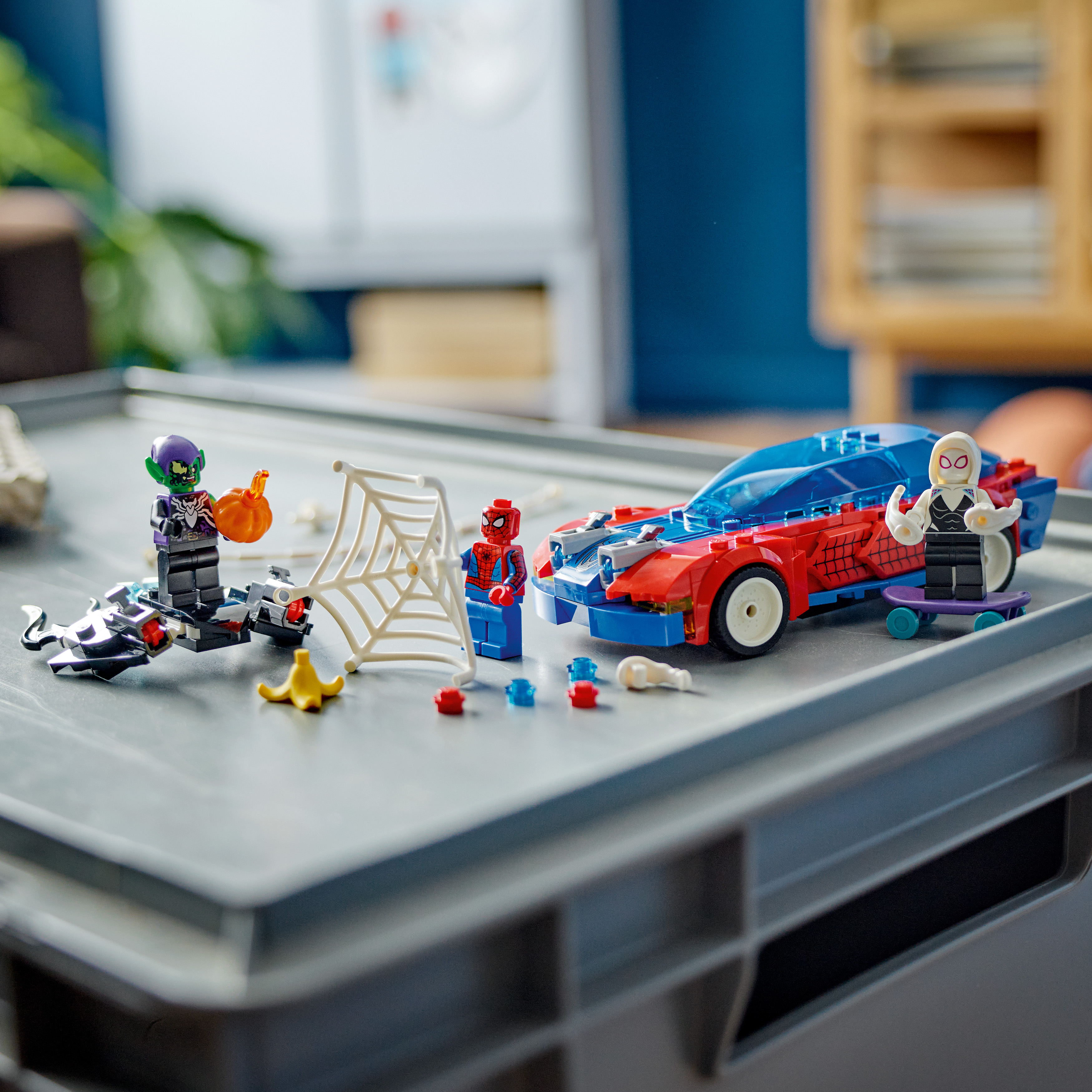 Конструктор LEGO Super Heroes Автомобиль для гонки Человека-Паука и Зеленый Гоблин с ядом Венома 227 детали (76279) - фото 5