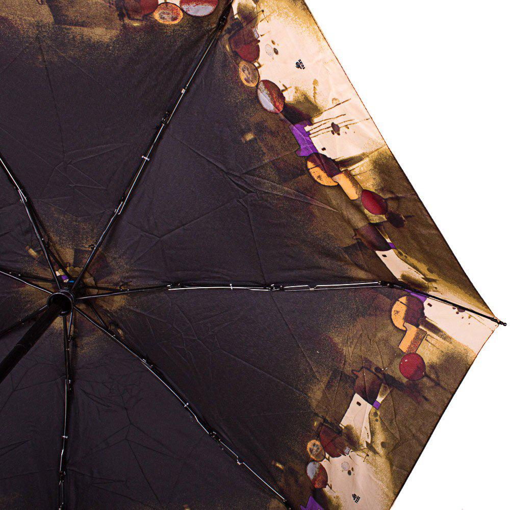 Женский складной зонтик полный автомат Airton 93 см коричневый - фото 3
