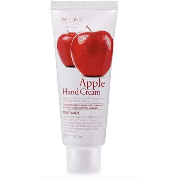 Крем для рук 3W Clinic Apple Hand Cream увлажняющий с экстрактом яблока 100 мл - фото 1