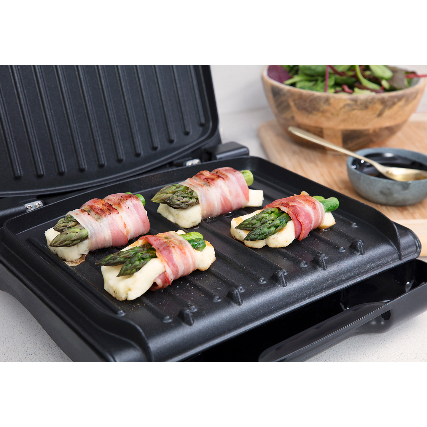 Электрогриль George Foreman Compact Steel Grill (25030-56) - фото 5