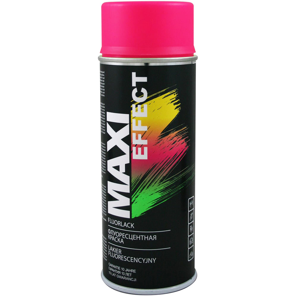 Эмаль аэрозольная Maxi Color Effect флуоресцентная розовая 400 мл - фото 1