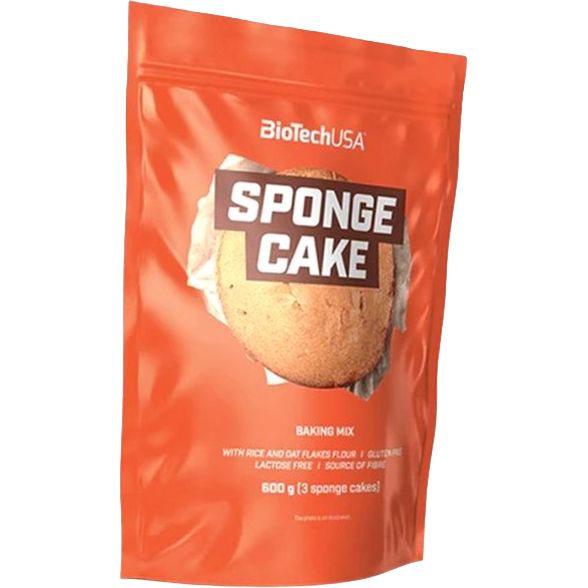 Смесь для выпечки бисквитов BiotechUSA Sponge Cake Baking mix 600 г - фото 1