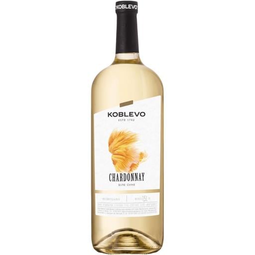 Вино Коблево Бордо Шардоне сухое белое 1.5 л - фото 1
