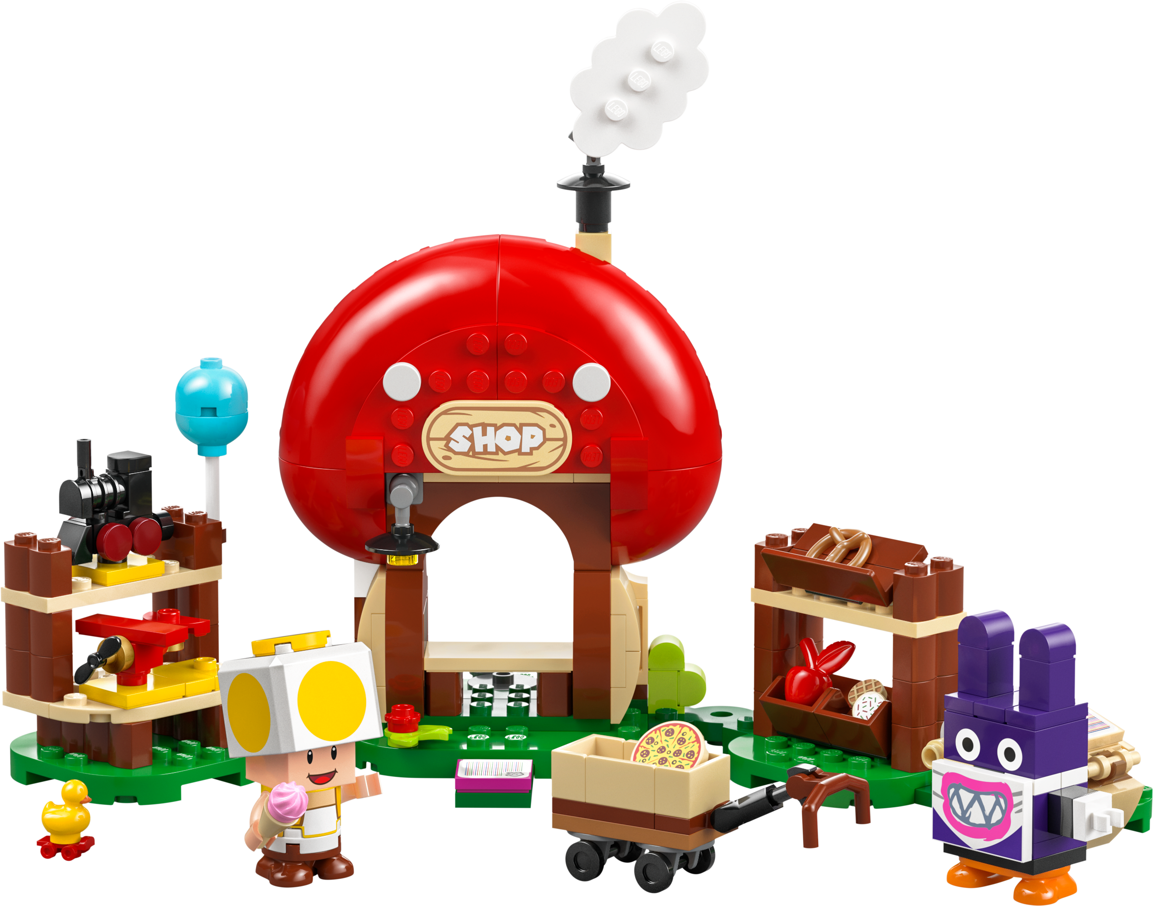 Конструктор LEGO Super Mario Nabbit у крамниці Toad додатковий набір 230 деталі (71429) - фото 2