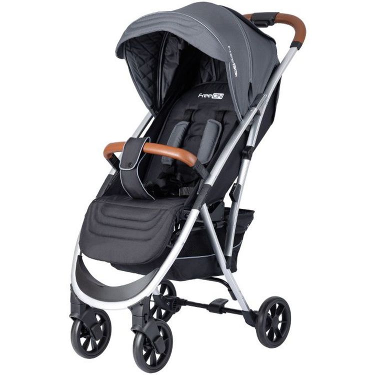 Коляска для ребенка FreeON Lux Premium Dark Grey/Black (44541) - фото 1