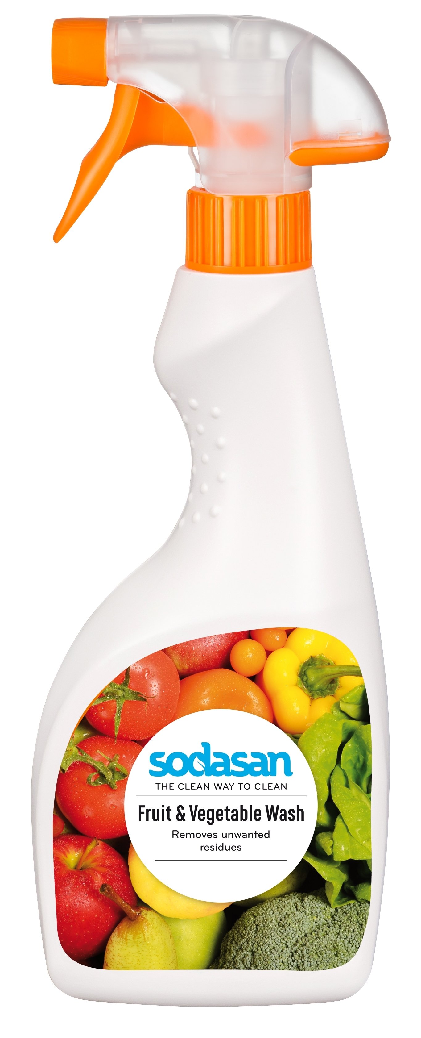 Органическое средство-концентрат для мытья овощей и фруктов Sodasan, 500 мл - фото 1