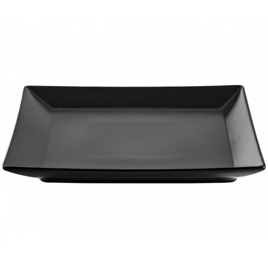 Тарелка десертная Ipec Tokyo черная 21х21х2.5 см (30901044) - фото 1