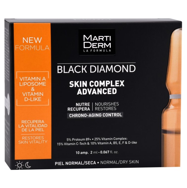 Ампули MartiDerm Black Diamond Skin Complex Advanced, 10х2 мл - фото 1