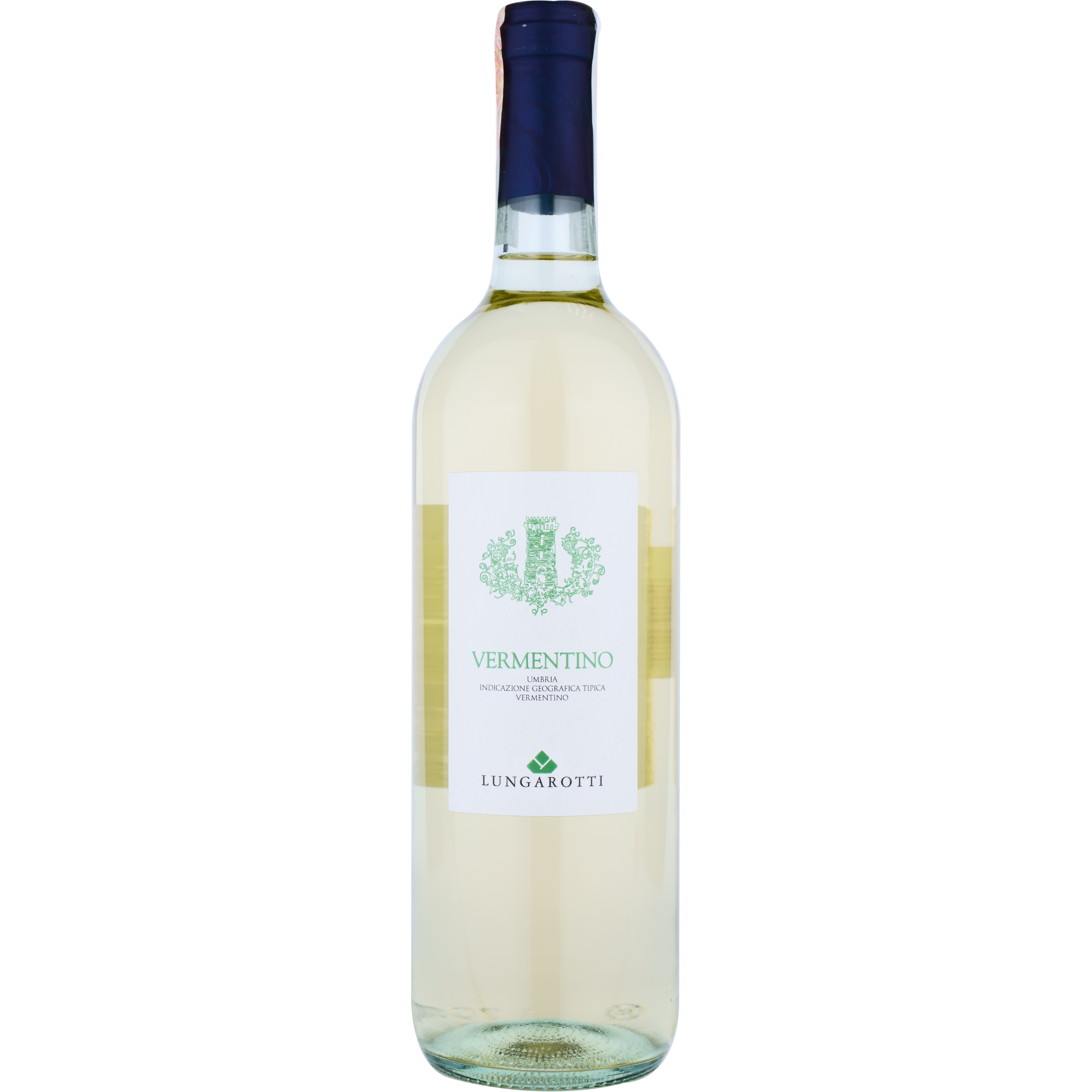 Вино Lungarotti Vermentino IGT, біле, сухе, 11%, 0,75 л - фото 1