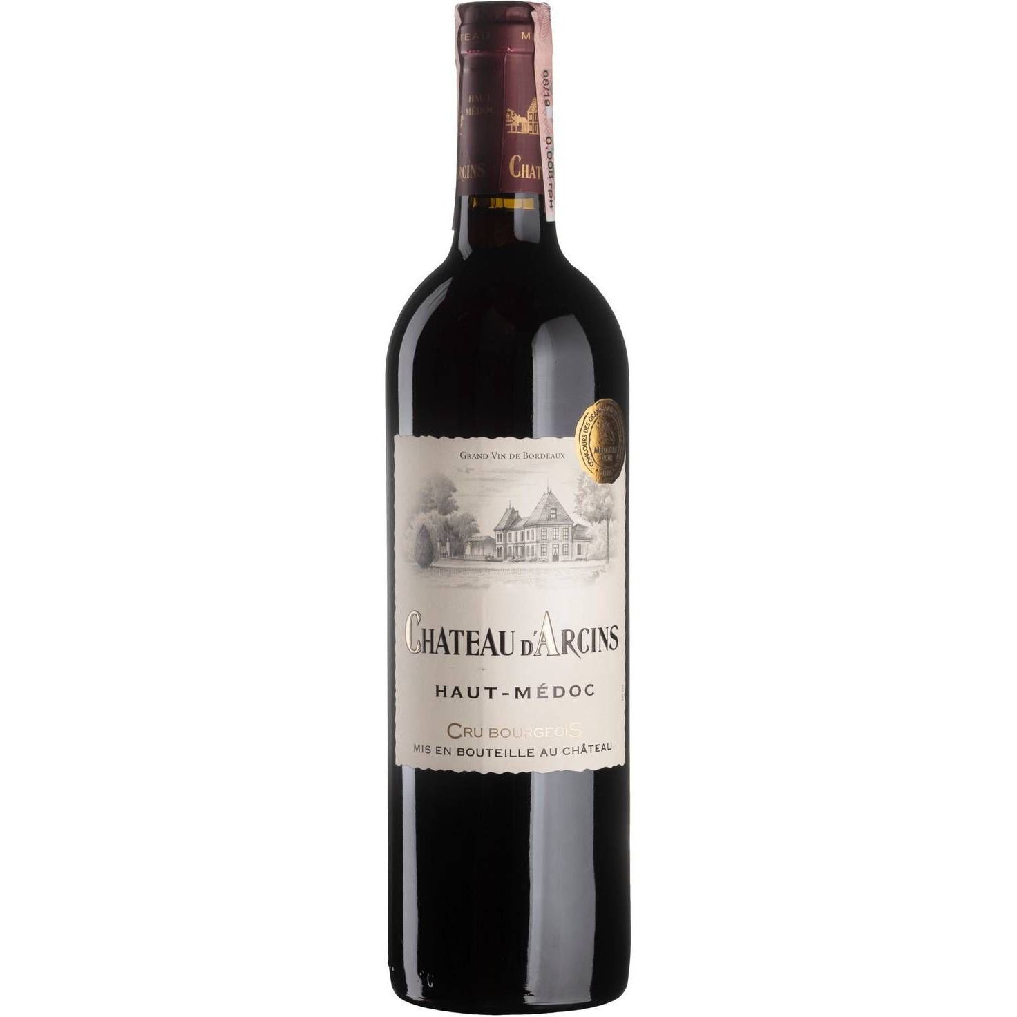 Вино Chateau d'Arcins, червоне, сухе, 0,75 л - фото 1