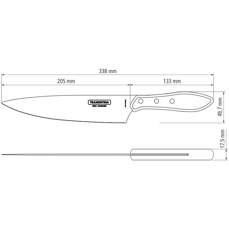 Нож для мяса Tramontina Barbecue Polywood 203 мм (21189/178) - фото 4