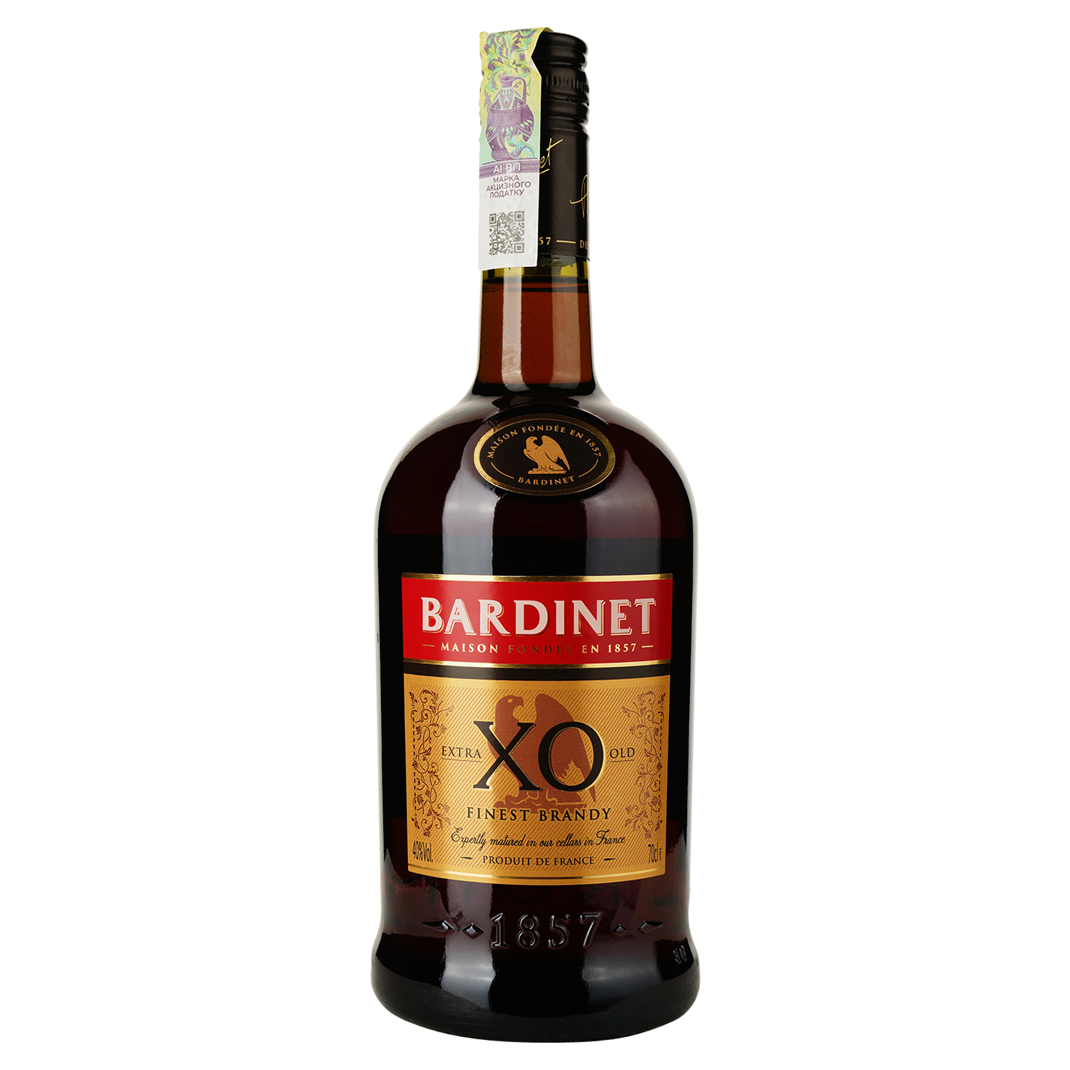 Бренді Bardinet Brandy XO, 40%, 0,7 л (739145) - фото 2