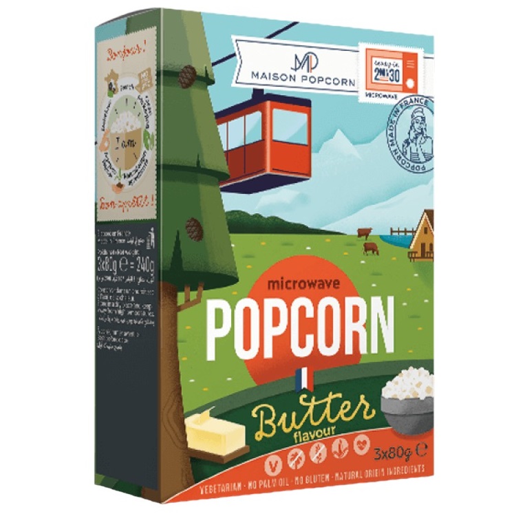 Попкорн Nataїs Maison popcorn, со вкусом сливочного масла, 240 г (805931) - фото 1