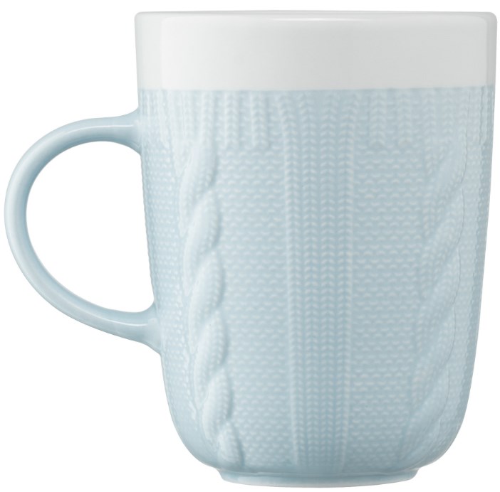 Чашка Ardesto Кnitti, 330 мл, блакитний (AR3457BL) - фото 3