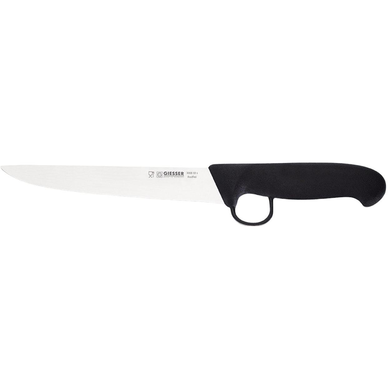 Кухонный нож обвалочный Giesser 180 мм Черный 000266852 - фото 1
