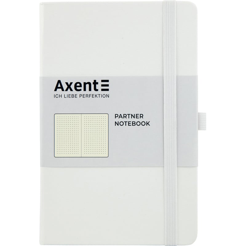 Книга записна Axent Partner A5- у крапку 96 аркушів біла (8306-21-A) - фото 1