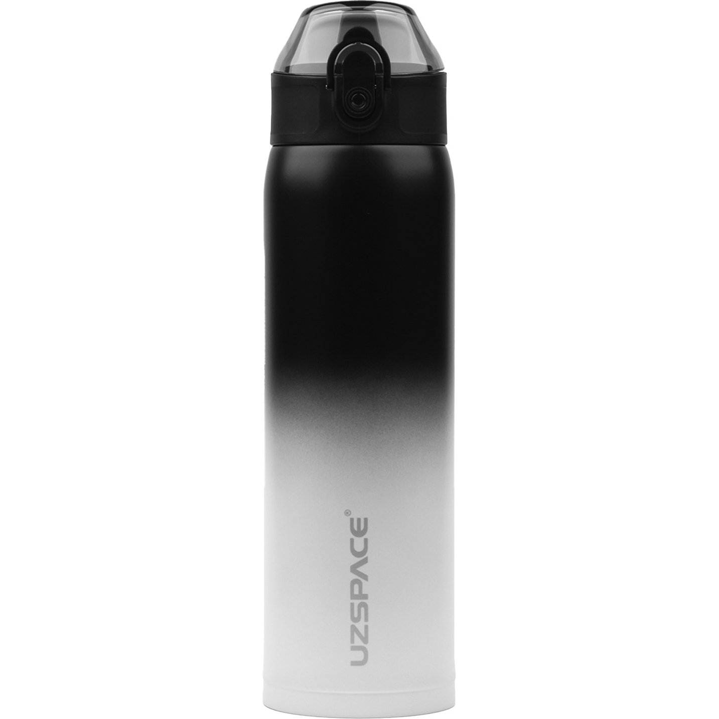 Термочашка для напитков UZspace X4 Gradient 500 мл черная с белым (4201) - фото 1