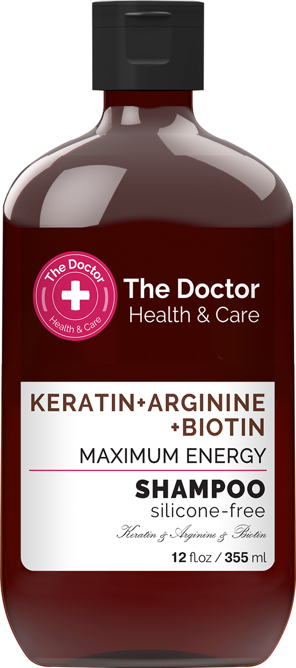 Шампунь The Doctor Health&Care Keratin + Arginine + Biotin Maximum Energy Shampoo, 355 мл - фото 1