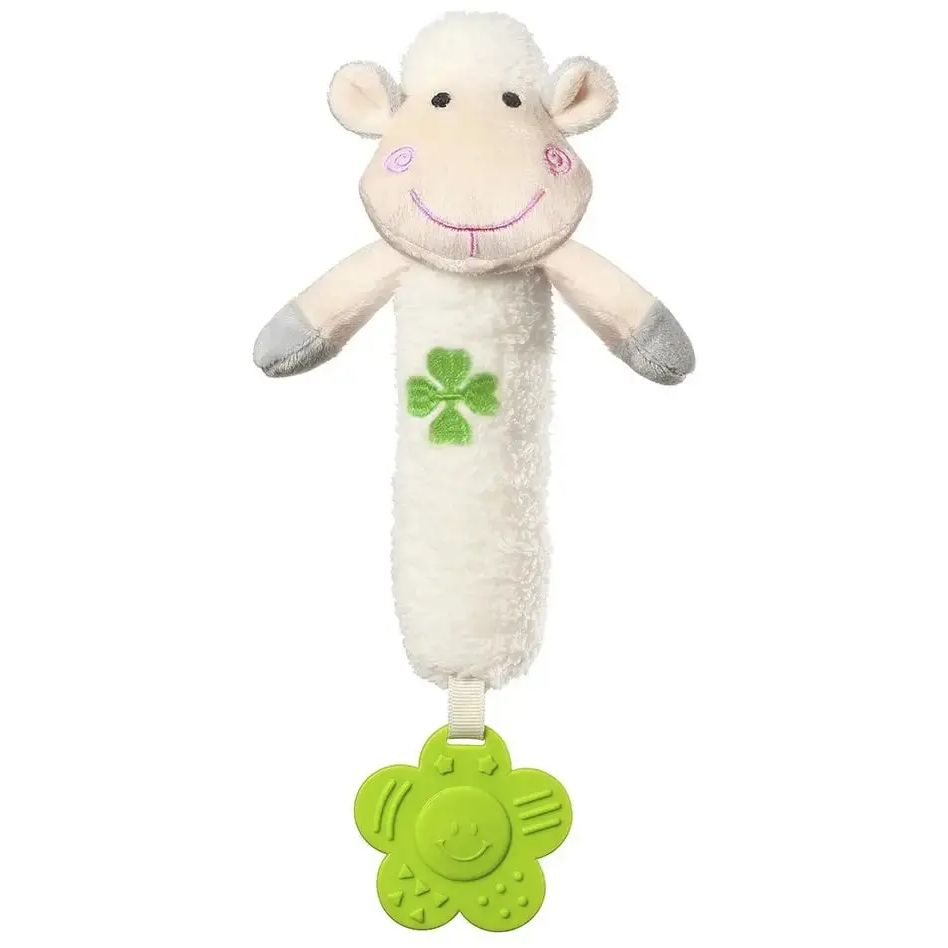 Игрушка детская BabyOno Веселая овечка с пищалкой 24.5 см (2136278029) - фото 1