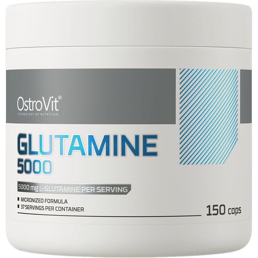 Аминокислота OstroVit Glutamine 5000 150 капсул - фото 1