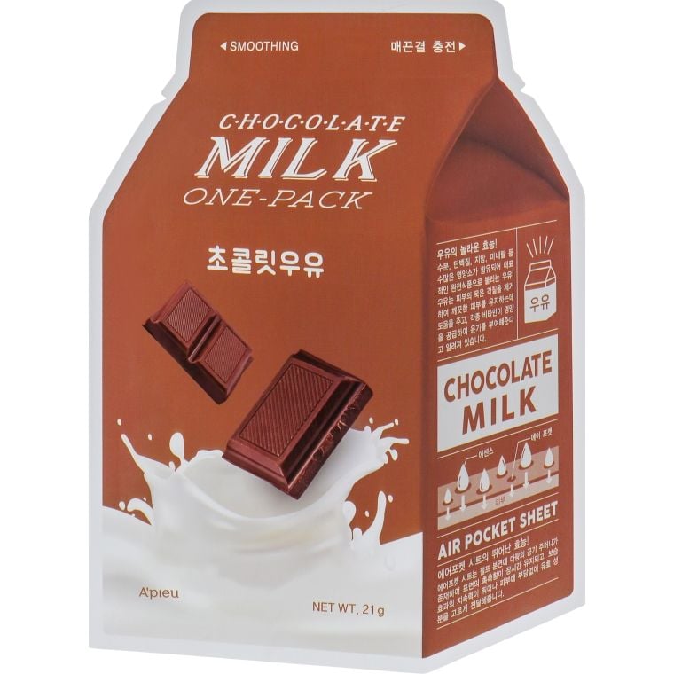 Тканевая маска A'pieu Chocolate Milk One-Pack, 21 мл - фото 1