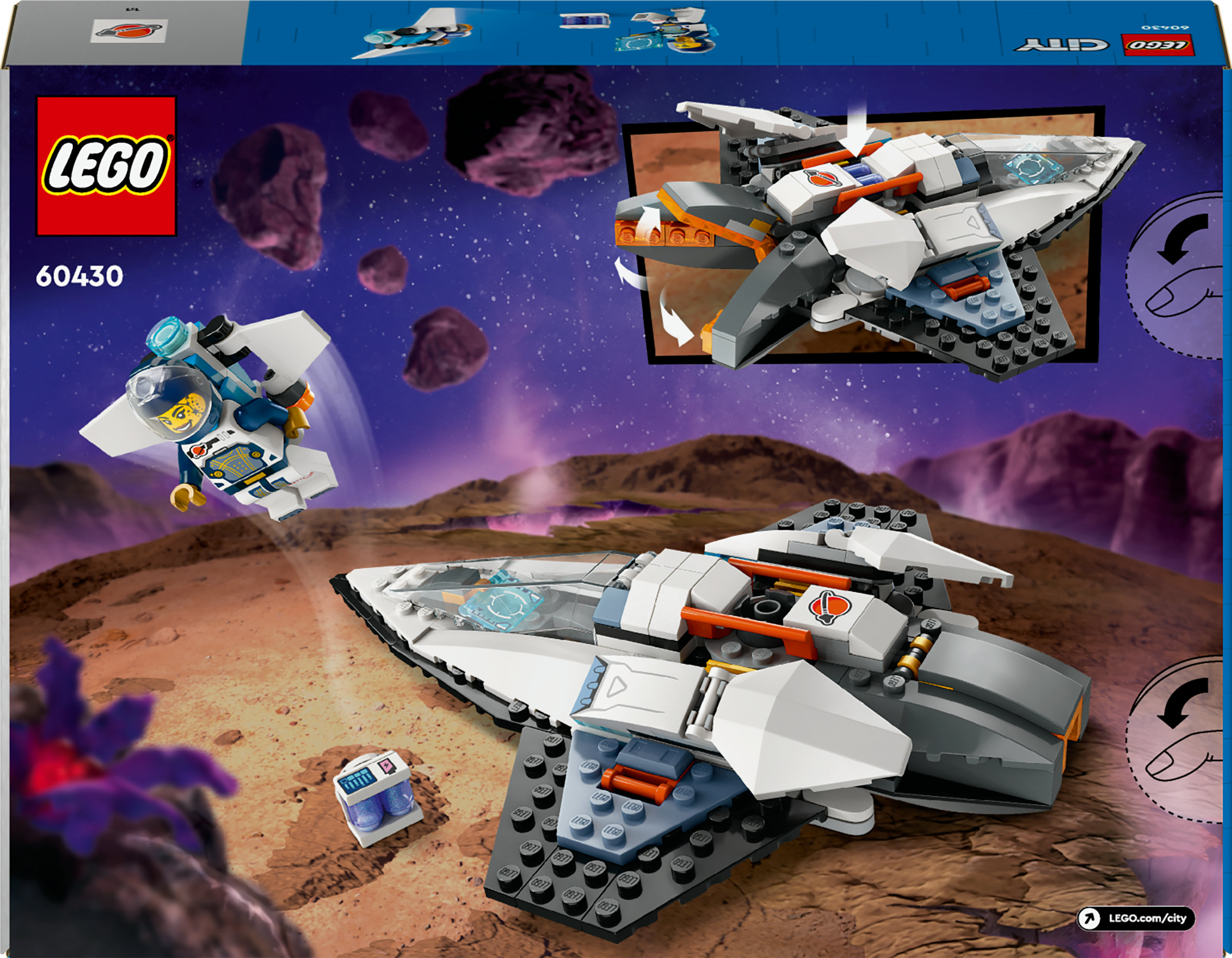 Конструктор LEGO City Міжзоряний космічний корабель 240 деталі (60430) - фото 9