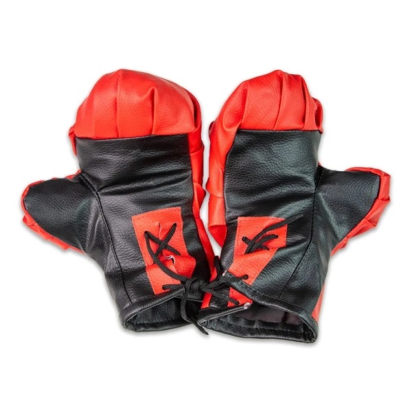 Боксерские перчатки Strateg New 8 унций красно-черные (2077) - фото 3