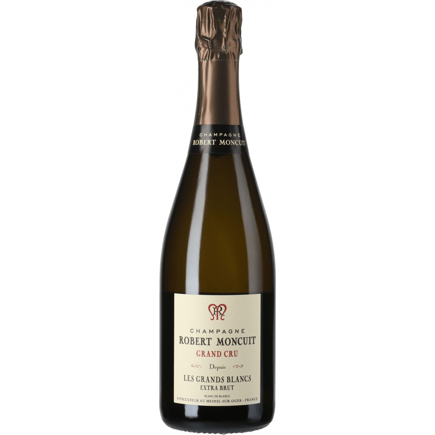 Шампанське Robert Moncuit Blanc de Blancs 2014, біле, екстра-брют, 0,75 л - фото 1
