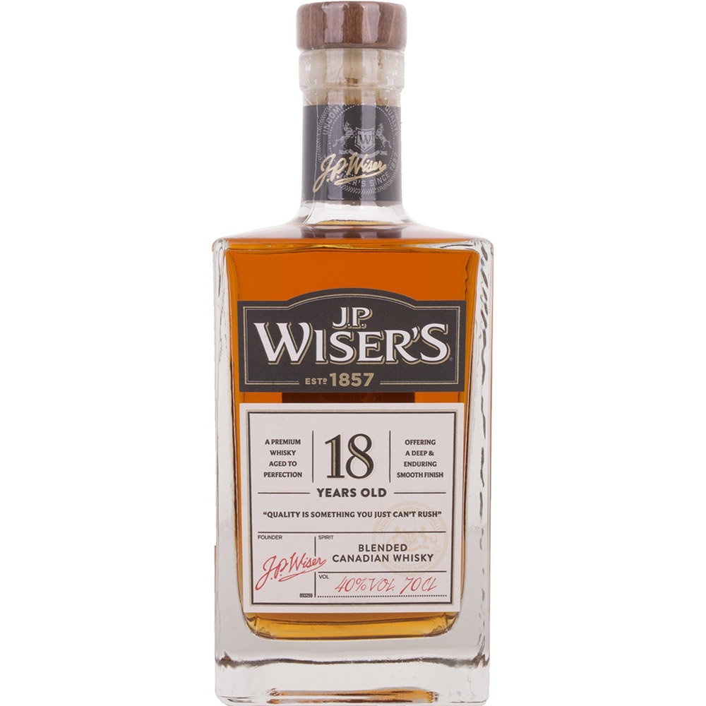 Виски JP Wiser's 18 yo Canadian Blended Whisky 40% 0.7 л - фото 1