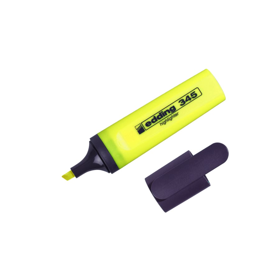 Маркер текстовий Edding Highlighter клиноподібний 2-5 мм жовтий (e-345/05) - фото 2