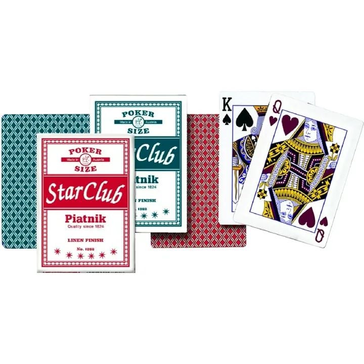 Карты игральные Piatnik Star Club, одна колода, 55 карт (PT-138218) - фото 1