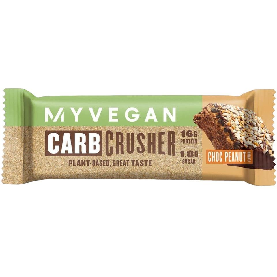 Батончик Myprotein Vegan Carb Crusher Peanut Butter 60 г - фото 1