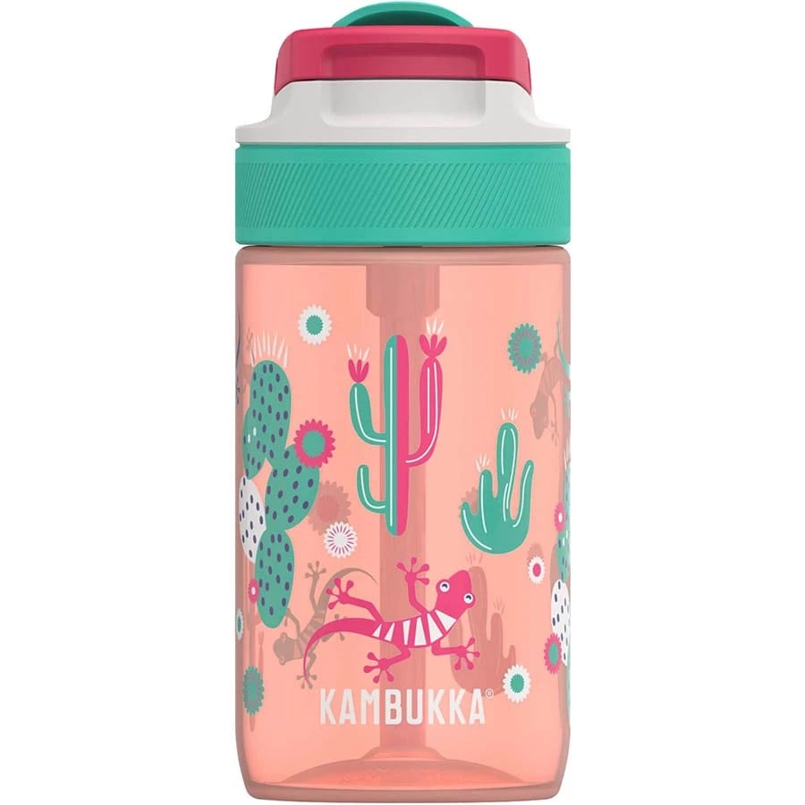 Пляшка для води дитяча Kambukka Lagoon Cactus Gekko, 400 мл, рожева (11-04037) - фото 4