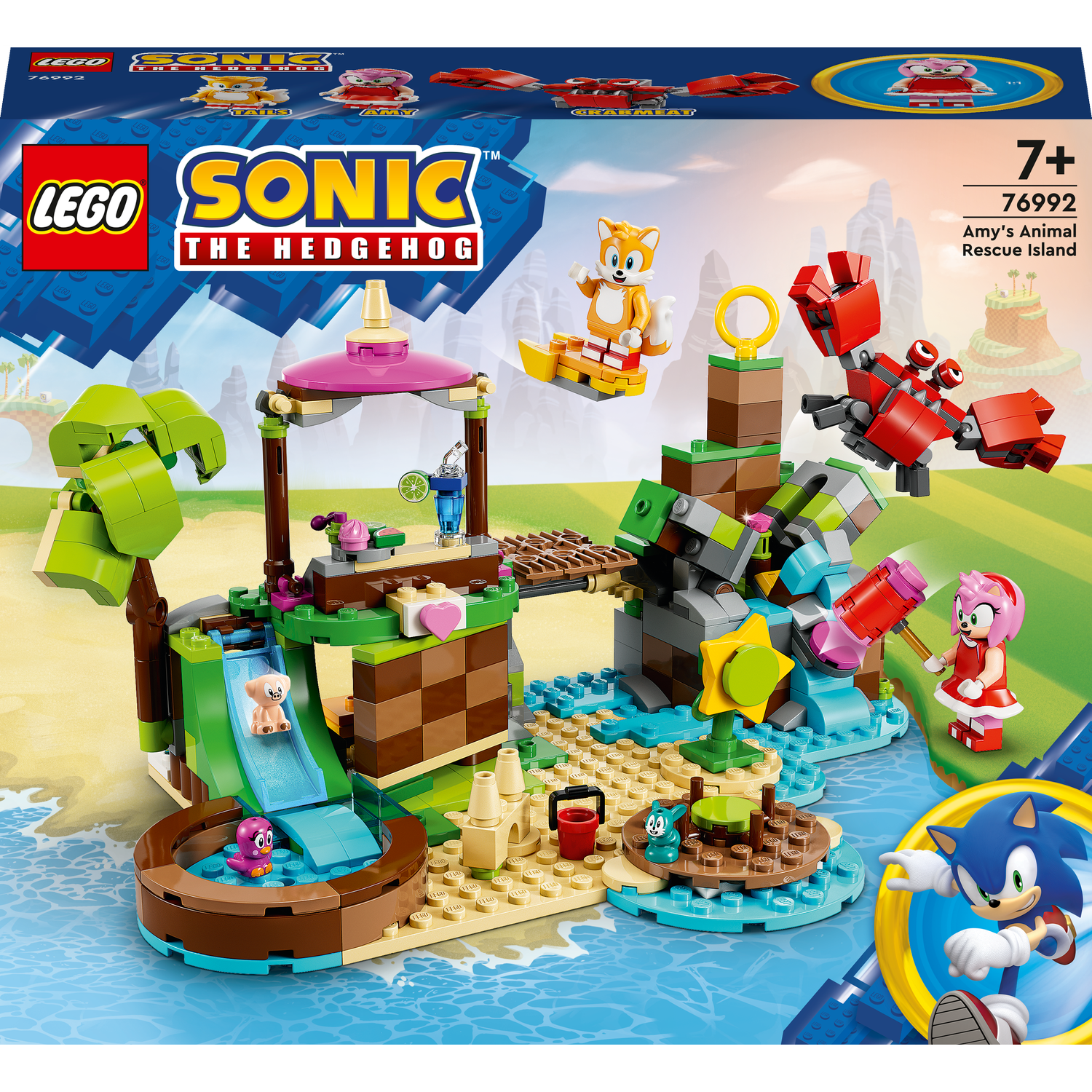 Конструктор LEGO Sonic the Hedgehog Остров Эми для спасения животных, 388 деталей (76992) - фото 1