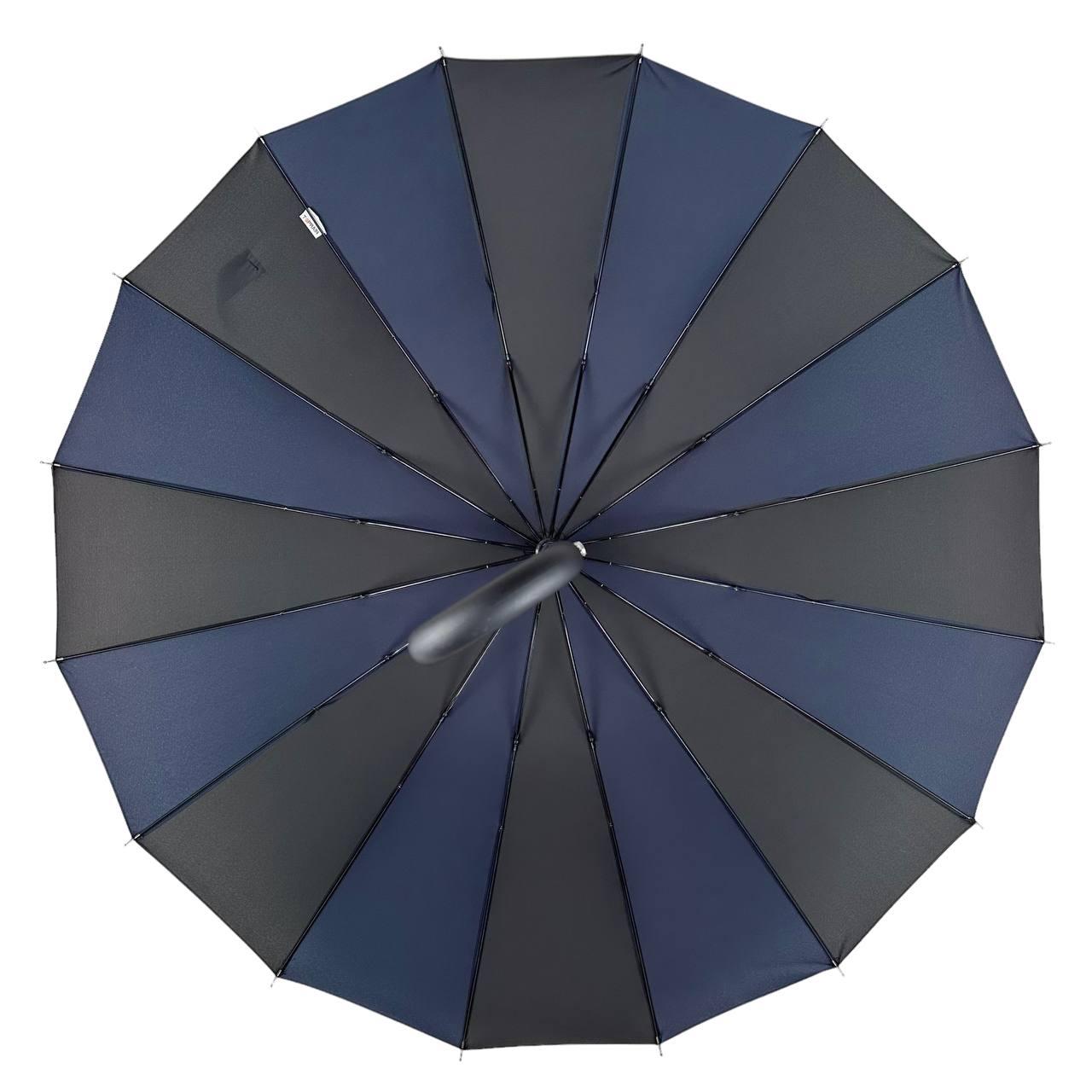 Женский зонт-трость полуавтомат Toprain 98 см синий - фото 4