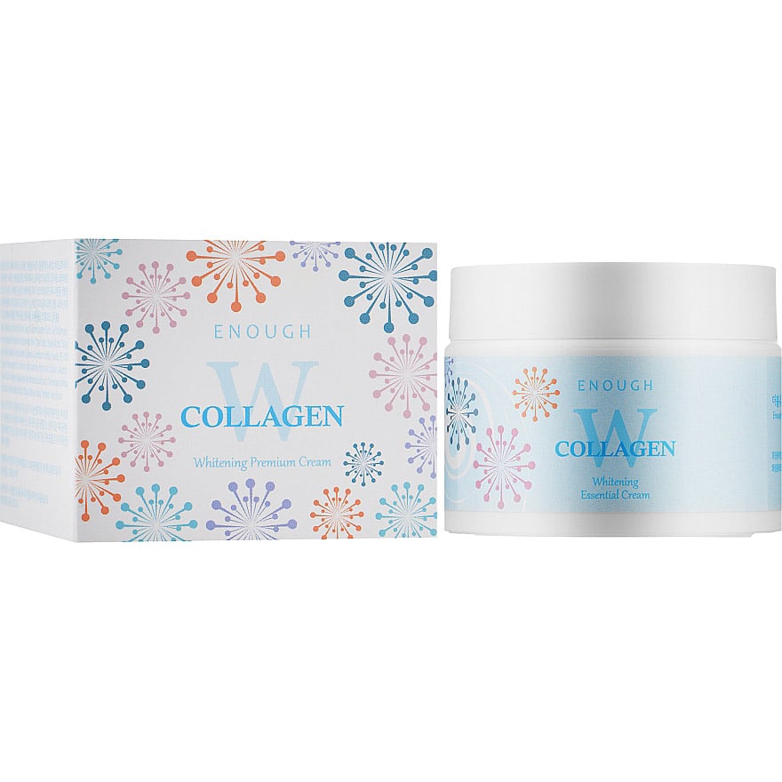 Осветляющий крем для лица Enough W Collagen Whitening Premium Cream с коллагеном 50 г - фото 2