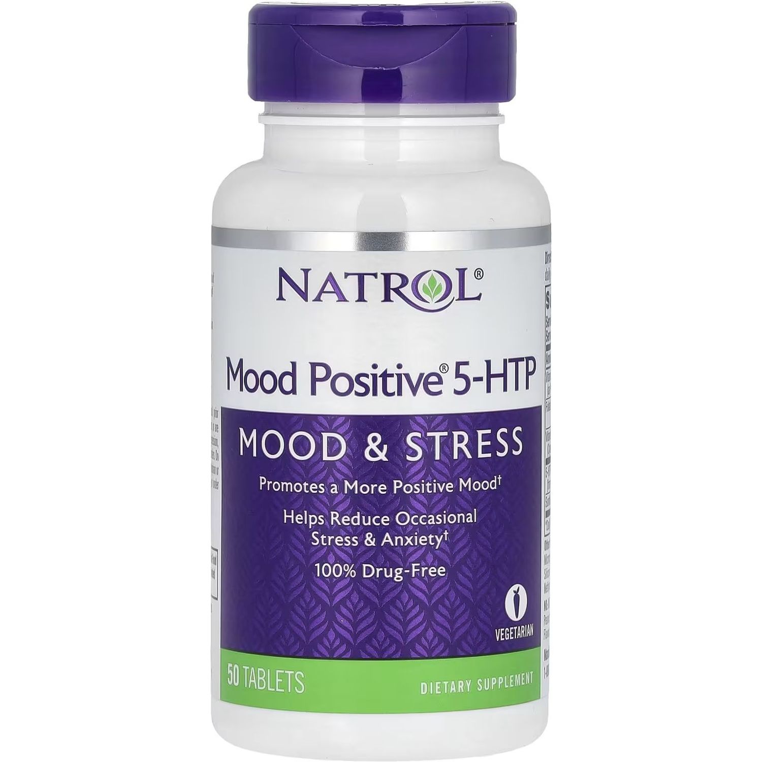 5-гідрокситриптофан Natrol Mood Positive 5-НТР 50 таблеток - фото 1