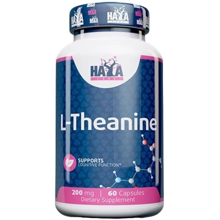 Амінокислота Л-Теанін Haya Labs L-Theanine 200 мг 60 капсул - фото 1