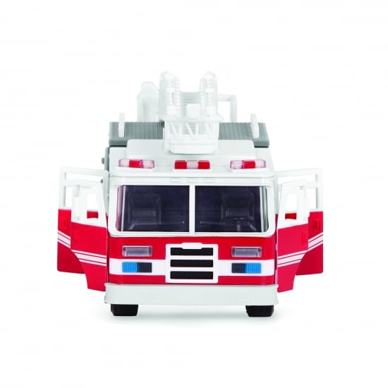 Машинка Driven Micro Пожарная машина, белый с красным (WH1007Z) - фото 4