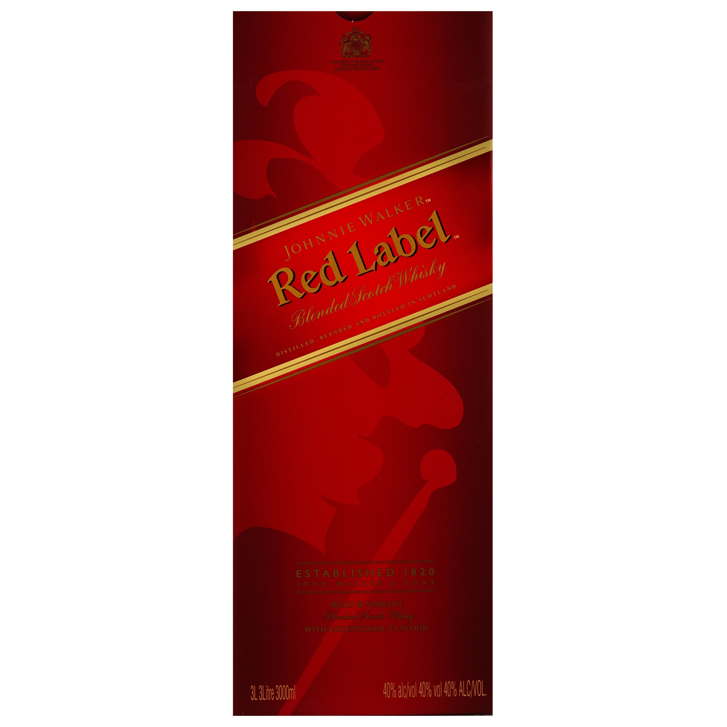 Віскі Johnnie Walker Red label Blended Scotch Whisky, 3 л, 40% (676594) - фото 4