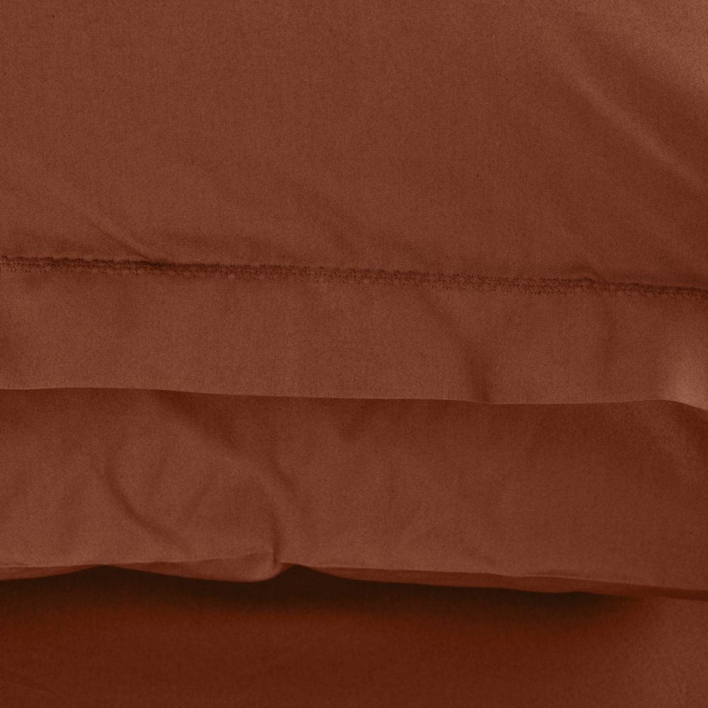 Комплект постільної білизни Penelope Catherine brick red, перкаль, цегляний (svt-2000022297479) - фото 3