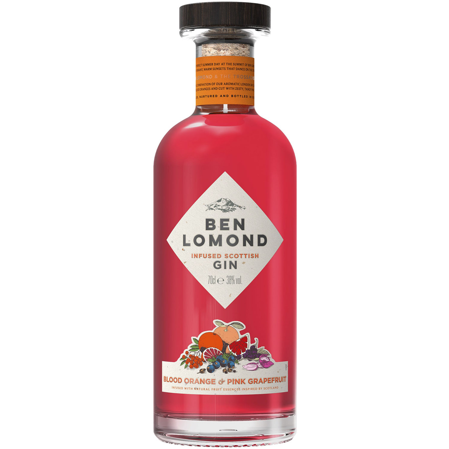 Джин Ben Lomond Blood Orange & Pink Grapefruit 38% 0.7 л - фото 1