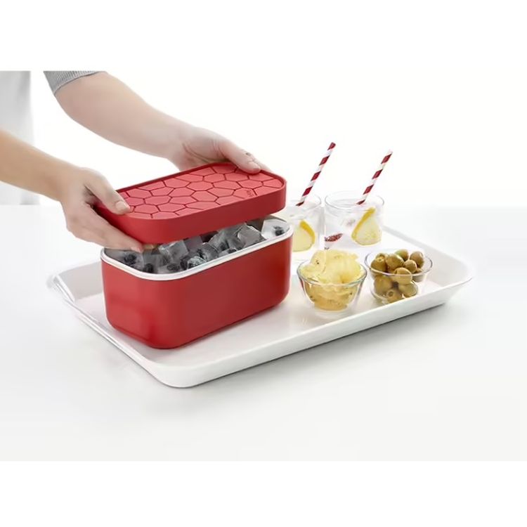 Коробка для льда Lekue Ice & Ice Trays красная (882487) - фото 5