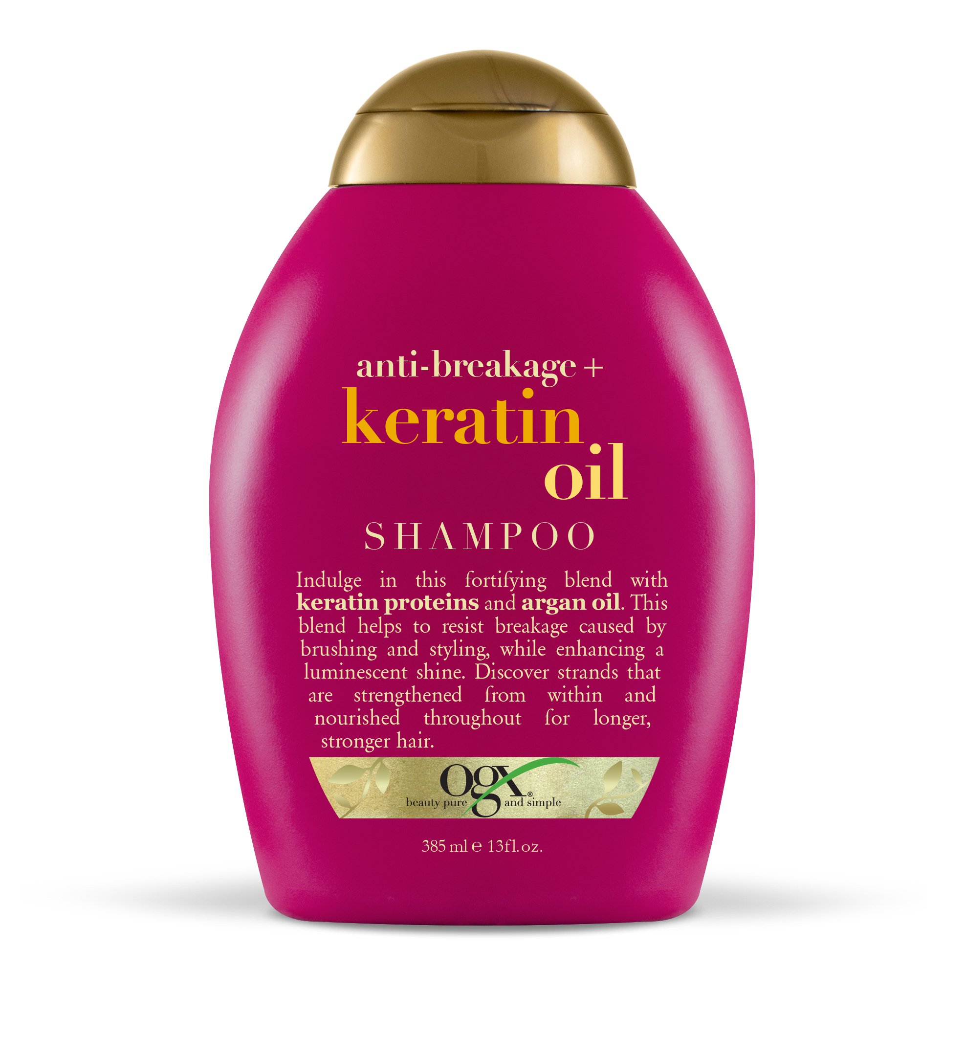 Шампунь OGX З кератиновим маслом проти ламкості волосся, 385 мл - фото 1