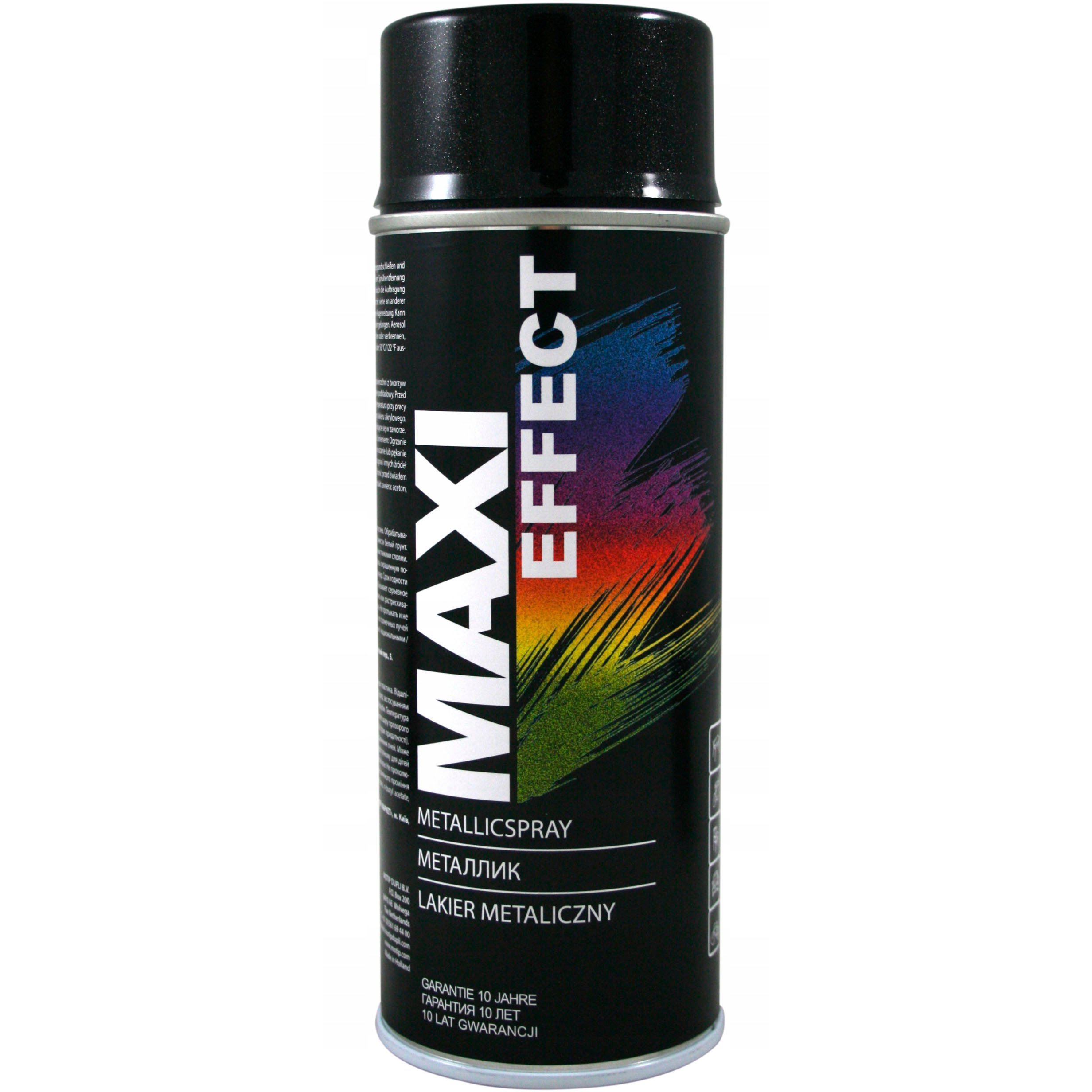 Емаль аерозольна Maxi Color Effect металік чорна 400 мл - фото 1
