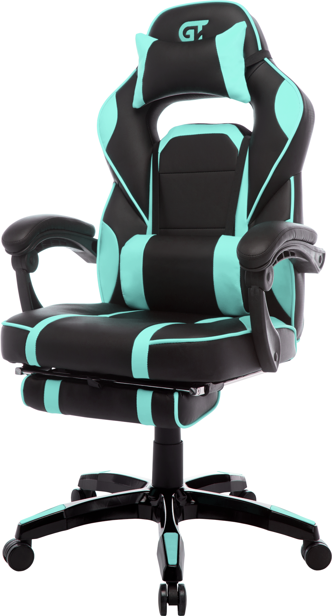 Геймерское кресло GT Racer черное с ментоловым (X-2749-1 Black/Mint) - фото 3
