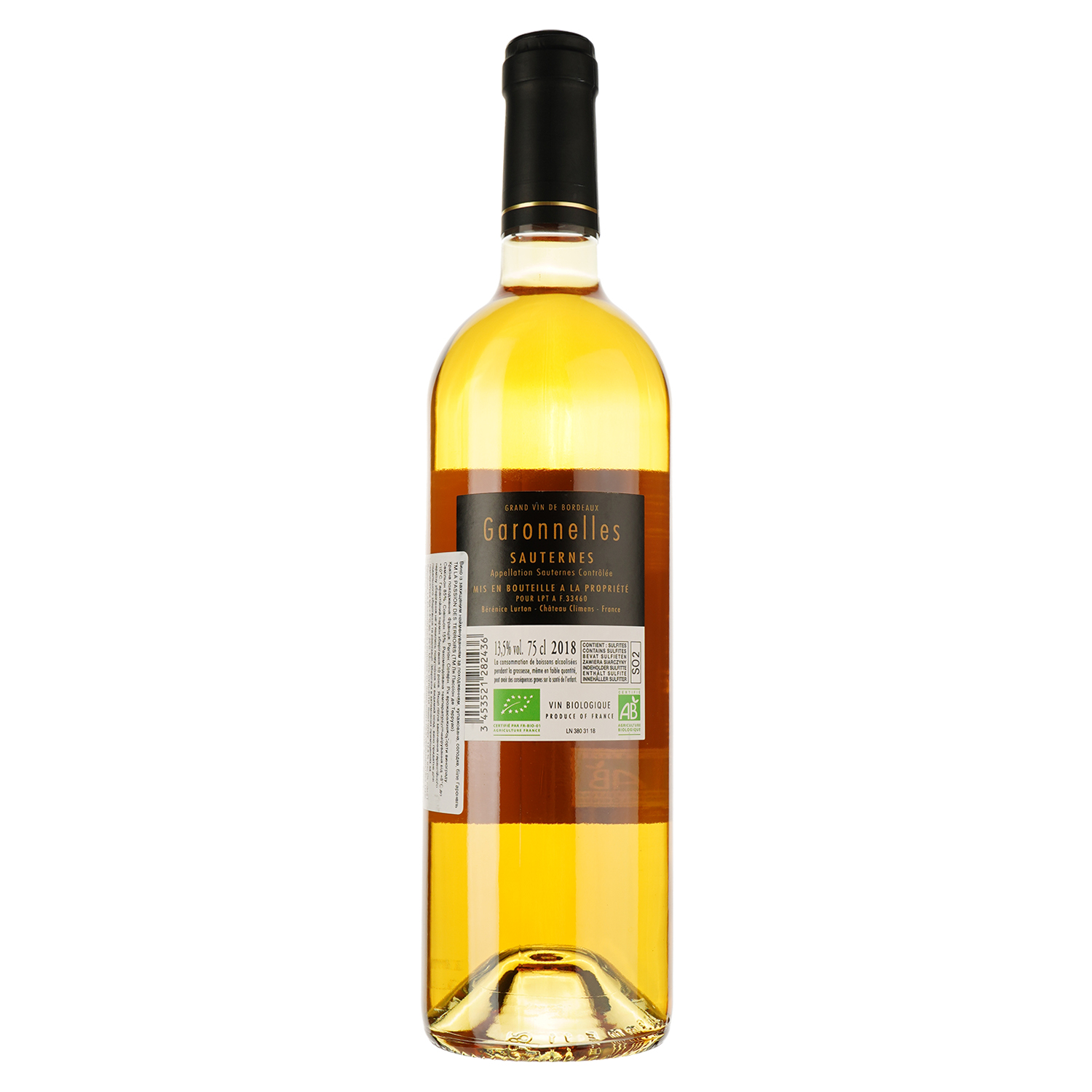 Вино Garonnelles Sauternes Vin Biologique біле солодке 0.75 л - фото 2