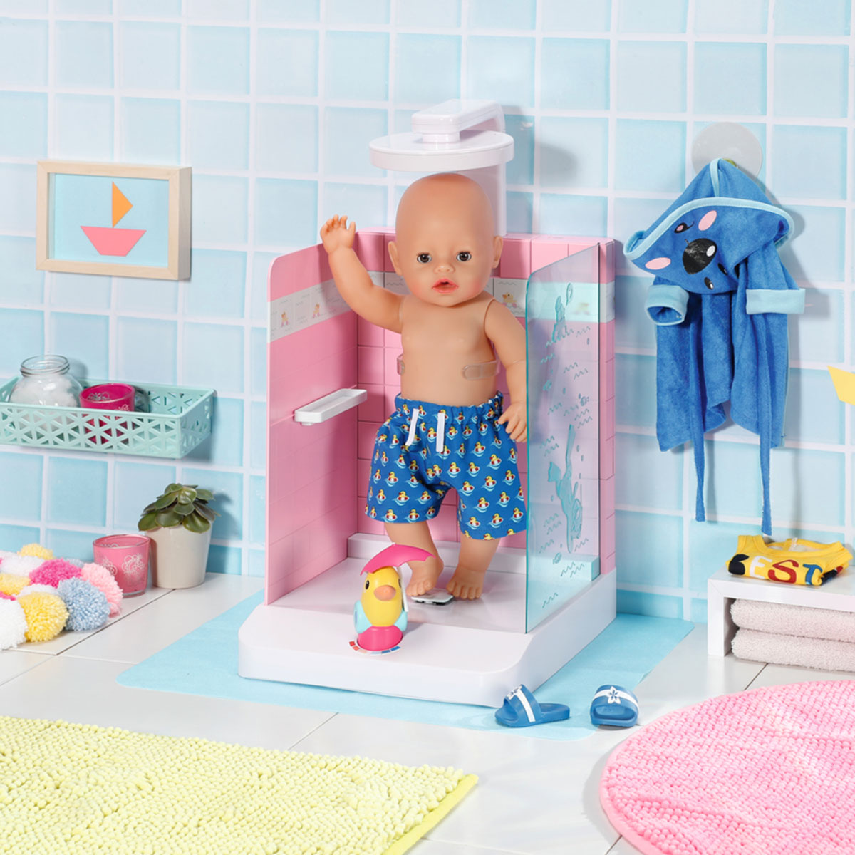 Автоматическая душевая кабинка для куклы Baby Born Купаемся с уточкой (830604) - фото 11