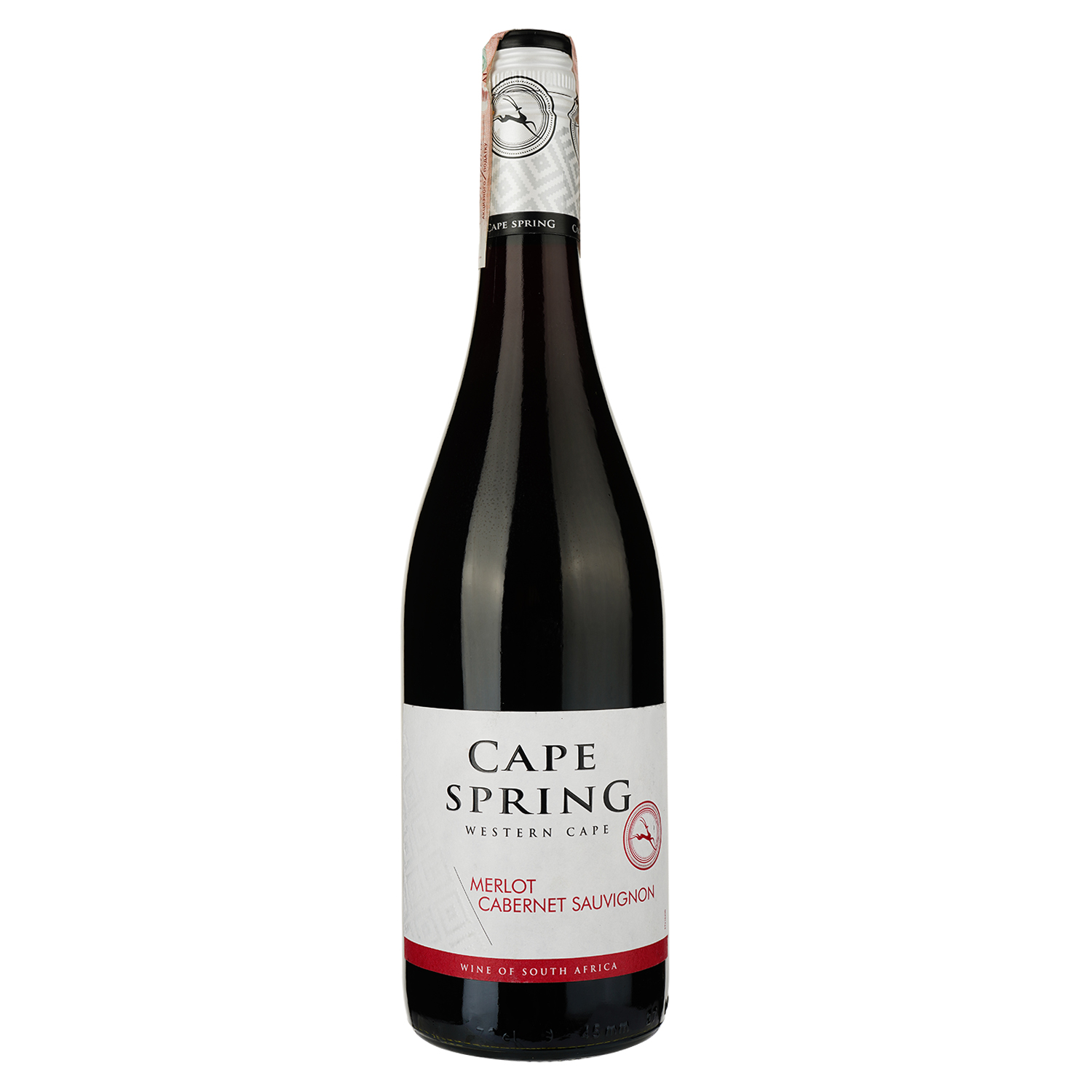 Вино Cape Spring Merlot-Cabernet 2018, червоне, сухе, 13%, 0,75 л (34676) - фото 1