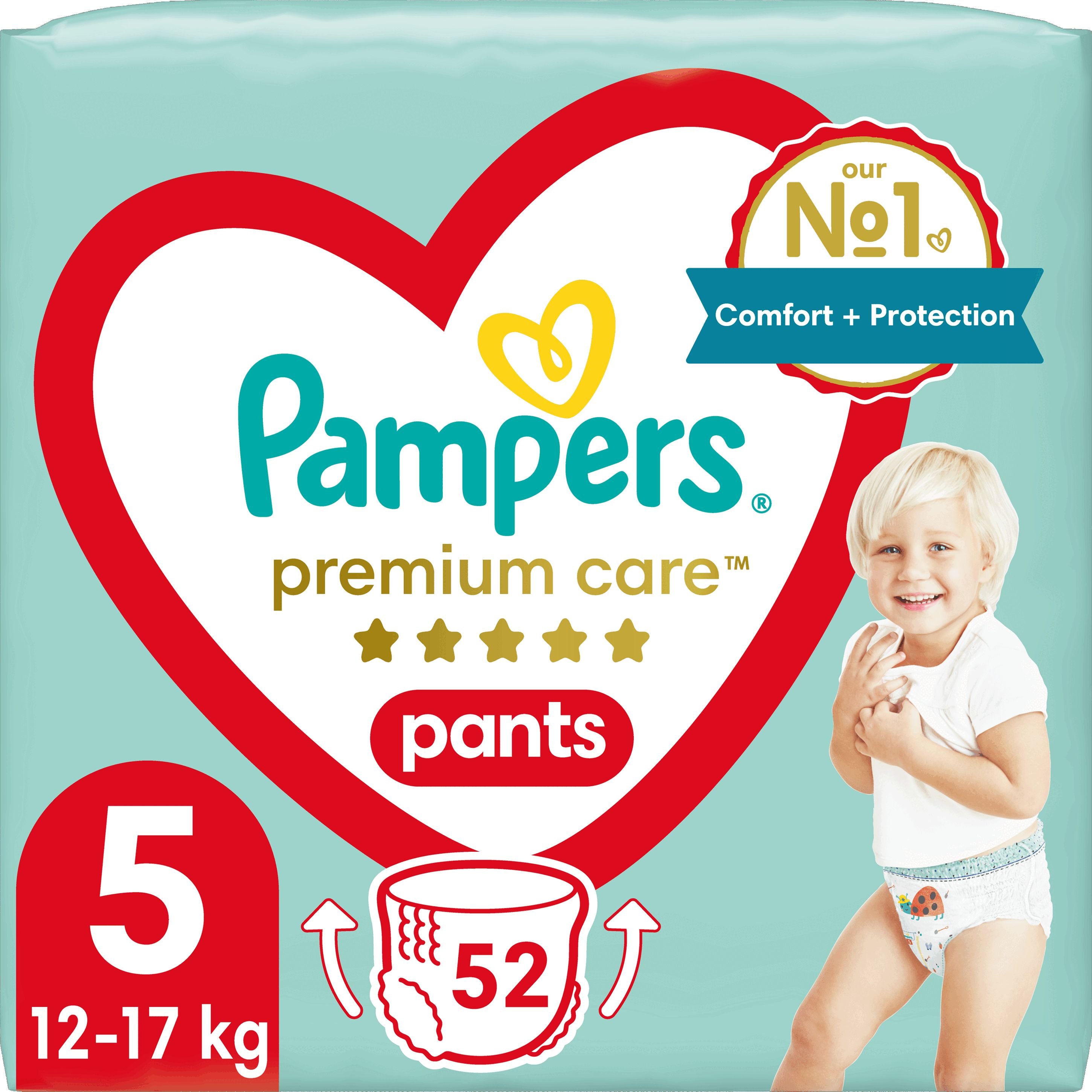 Підгузки-трусики Pampers Premium Care Pants 5 (12-17 кг) 52 шт. - фото 1